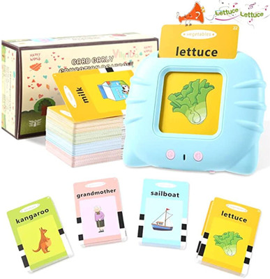 SAMPIN 112 Word Flash Card Talking English for Kids Learning, Reading Interactive toy(Multicolor)