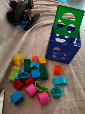 Dorytoys Shape Sorting Cube With 18 Shape And Different Color-CUBE BLUE-322-(Multicolor)