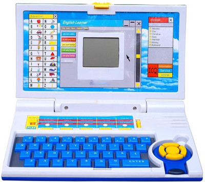 Toys N Smile English Learner Educational Laptop Computer With 20 Fun Activities Toy for kids(Blue)