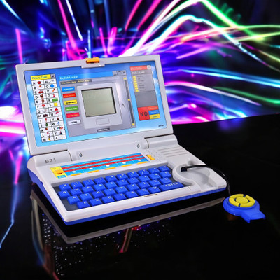 Just97 Educational English Learner Laptop with Mouse for Kids 20 Activity Games Toy_101(Multicolor)