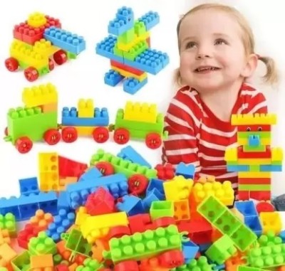 Mayne DIY Plastic Building Blocks for Kids 40+ pcs(40 Pieces)