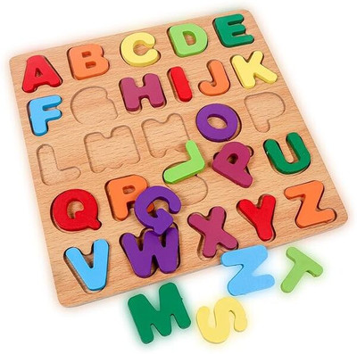 Alafi TOP SALE 2025 learning eaducational abcd puzzle board for kids(Multicolor)