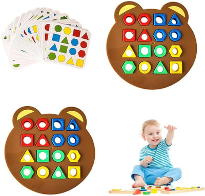 JP GLOBAL Shape Color Matching Toy Fun Cylinder Game Home Play for Kids(1 Pieces)