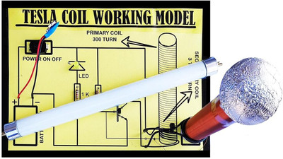 DSS Tesla Coil Working Science Project(Yellow)
