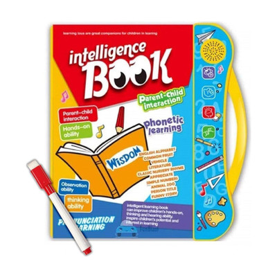 Intelligence Book | Interactive Book -Musical English Educational Phonetic Learning Book For 3 + Year Kids|Toddlers|Educational ABC And 123 E-Learning Kids Electronic Activity Notebook With Music(Paper, Mehshak)