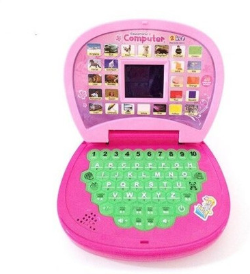 Tenmar Educational Computer/Tablet LED Display With Music Laptop Toy for Kids-Multi(Multicolor)