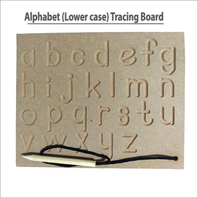 SHALAFI Small English Alphabet Tracing Board/Slate/HandWriting Practice Learning Toys(Beige)