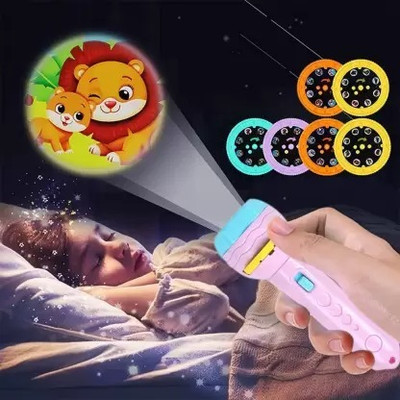 STROMBUCKS Mini Projector Torch Toy Slide Flashlight Projector torch(Multicolor)