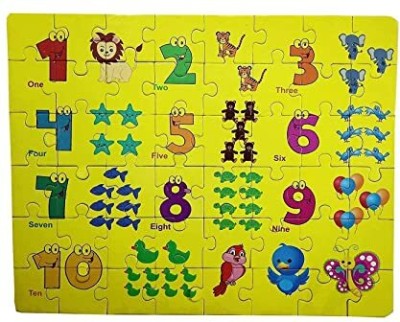 MOHIT CREATIONS ardboard 1-10 Counting Numbers - Match & Link Numbers(Multicolor)