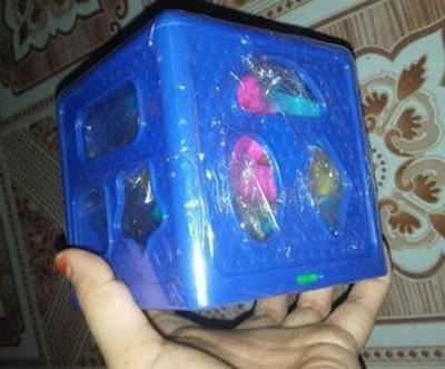 BHVMEY Shape Sorting Cube With 18 Shape And Different Color-CUBE BLUE-692-(Multicolor)