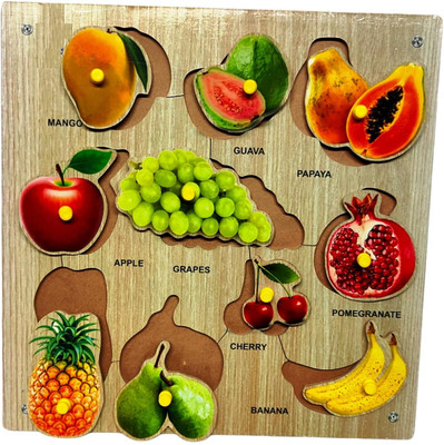 rabison Wooden Learning Educational Board Puzzle for Pre-School(1 Pieces)