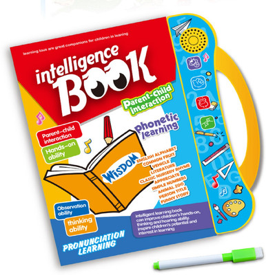 KTRS English point reading learning book toy intelligent audio children E-books(Multicolor)