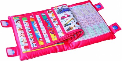 himanshu tex Soft Pillow Book with English Alphabets,Numbers,Spellings for Playing Kids(Pink)