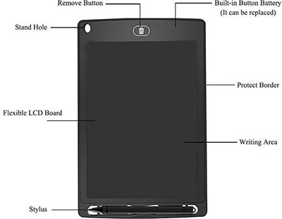 Haulsale LCD 8.5-inch Electronic Writing Pad/Tablet/Digital Slate/Drawing Board 1368(Multicolor)