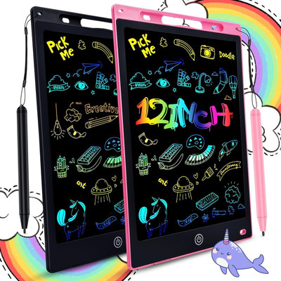 GLOWISH 12 Inch Doodle Board Drawing Pad Gifts for Kids Games, Erasable Colorful Drawing(Multicolor)