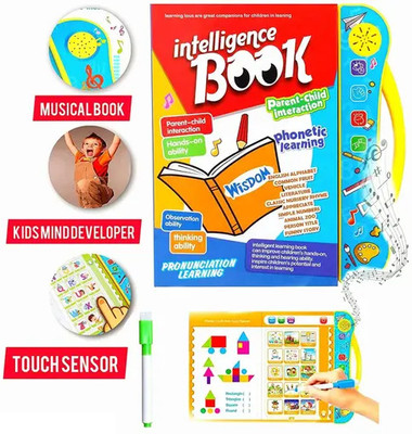 BloomiFy Interactive Children Alphabet Numbers Electronic Book(Multicolor)