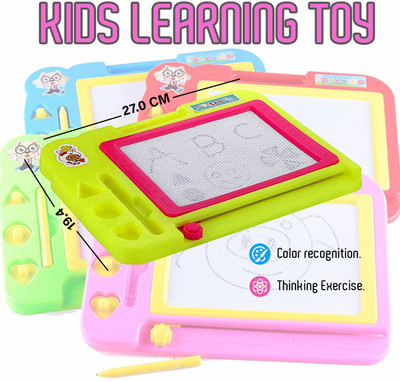 Lakshita Enterprises Magic Slate for Kids Pen Drawing Easy Reading Writing Learning(Multicolor)