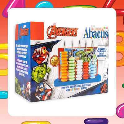 zokato Educational Abacus Junior Avengers for Counting Addition Subtraction(Multicolor)