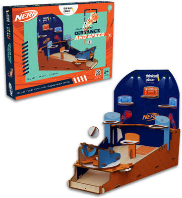 ThinkerPlace Nerf DIY STEM Educational Basketball Frenzy Toy for 6+ Years Kids(Multicolor)