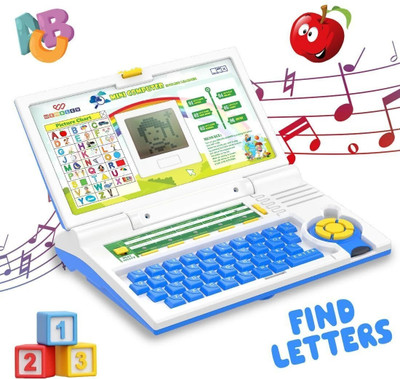 Wembley Kids Laptop Computer Toy Electronic Alphabet Number Learning & Educational Toy(Blue)