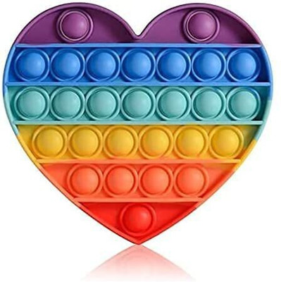 Aganta Pop It Push Bubble Popit Heart Popitst For Girls Push Pop Bubble Toy Popit Game Puppet Toys Best Gifts For Children Popets Pop Sound Toys Heart Popits(Multicolor)