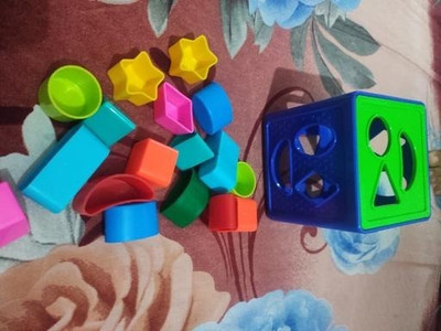 Dorytoys Shape Sorting Cube With 18 Shape And Different Color-CUBE BLUE-251-(Multicolor)