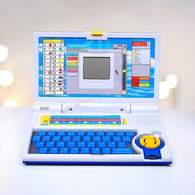 SNM97 Educational English Learner Laptop with Mouse for Kids 20 Activity Games toy_209(Multicolor)