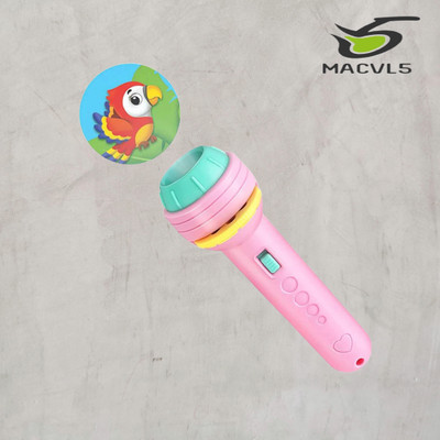 MACVL5 6 Slides 48 Patterns Mini Projector Torch Slide Flashlight Light Toys for Kids(Multicolor)