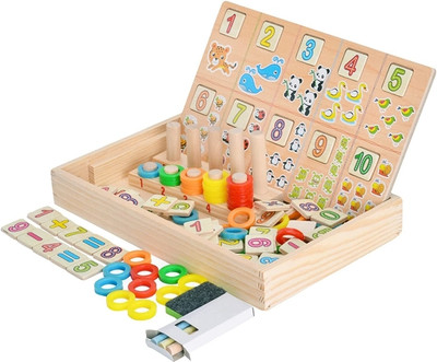 Rainbowstore Unlocking Fun and Learning: Operation Box Wooden Game for Kids(Multicolor)