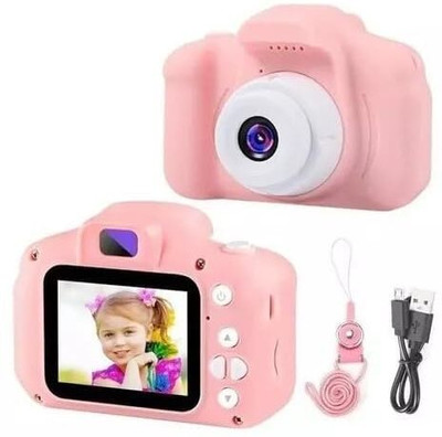 BuyLuxe Camera for Kids with HD Video Recording, Selfie Camera and Games DSLR Camera Pink Kids Camera(Pink)