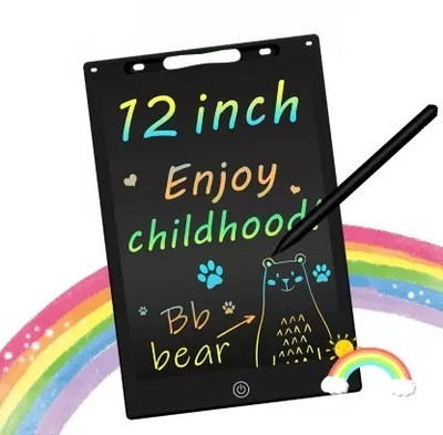 NPU Kids Advance Portable 12inch LCD Writing Tablet Paperless Writing Board_NP95(Black)