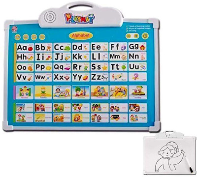 RVM Toys 2in1 Interactive Learning Play Mat Musical ABC & Doodle Pen Board(Multicolor)