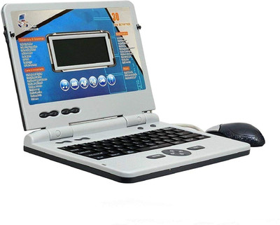 K.D Tinytots 30 Activity Laptop Learning Machine Laptop with Mouse - Educational Toy(Multicolor)