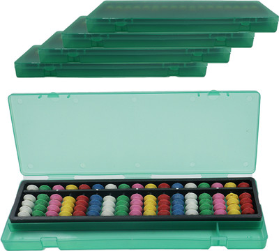 Abica 17 Rod brown Abacus with Box -5(White)