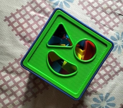 BHVMEY Shape Sorting Cube With 18 Shape And Different Color-CUBE BLUE-564-(Multicolor)