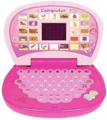 Ninsa enterprises 123 & ABC Learning Educational Learning Toy Laptop Number and Alphabet for Kids(Pink)