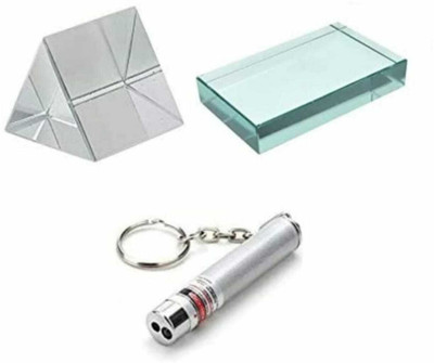 VITSZEE Science Project Experiment kit Prism, Glass Slab, Lesser light(Multicolor)