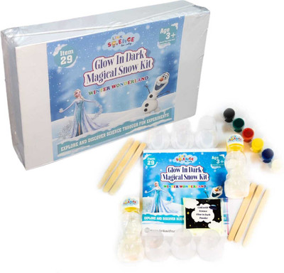Link With Science Glow in Dark Magical Snow Kit. Make Your Own Snow.(White)