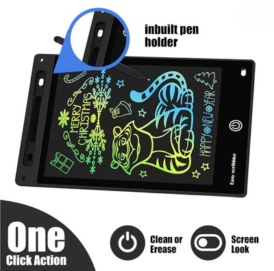 R Singh Enterprises LCD Writing Tablet, Proffisy Rechargeable E-Note Pad, Reusable Digital Tablet(Multicolor)