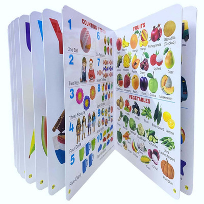 RITSKART All In One Book For Child, Learning Board Book For Kids(White)