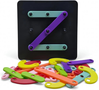 ARIZON ENTERPRISE Alpha Numeric Puzzle Toy for Kids - Educational Fun Toy with Letters & Numbers,(Multicolor)