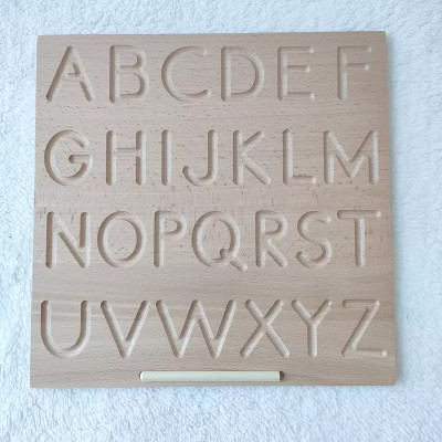 FORSIKHA ABC Trace Letters Capital Alphabet Writing Practice Tracing Boards for Kids(Beige)