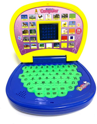 JR CLUB Baby Educational Activity Learning Laptop Toy with LED Display & Music for gifts(Multicolor)