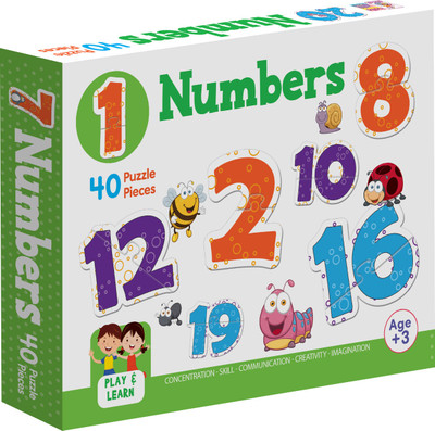 HELLO FRIEND Learn Numbers 1 to 20 with 40 Jigsaw Puzzle Pieces(Multicolor)
