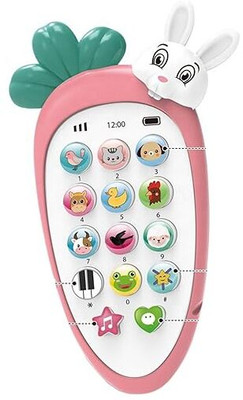 iamalot Rabbit Intelligent Baby Cell Phone Mobile Toy for Kids(Multicolor)