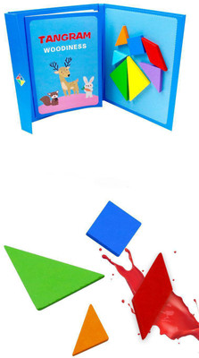 Ruffo Brain Puzzle for Toddlers – Tangram Shape Book(1 Pieces)