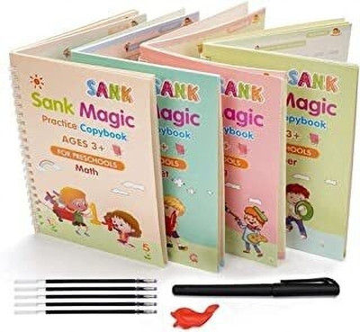 Labhimpex New-Magic Book: Number and Word Puzzle Set(Multicolor)