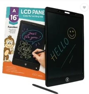 Aneep 16 inch LCD Writing Pad ,Writing Tablet(Multicolor, Black)
