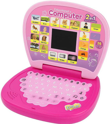 APEXIO COLLECTION Educational Learning Kids Laptop With LED Display & Music(Pink)