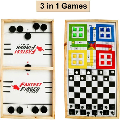VEDIVA 3 in 1 Fastest Finger First Game Board(Multicolor)